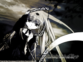 Anime girl long hair hat 2 - long hair and a hat free wallpaper