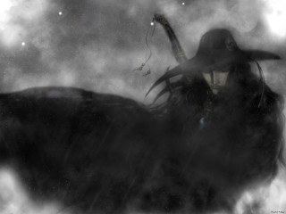 Woman horns hat rain horse - bloodborne free wallpaper