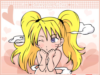 Blonde girl anime kiss blush - a cartoon girl free wallpaper