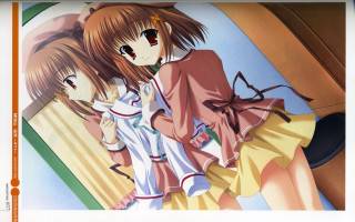 Anime girls mirror alice prin - a picture of them free wallpaper