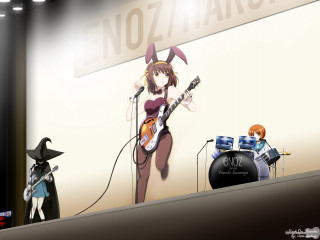 Nozo march eizan kikukawa asuhiina - a guitar in front free wallpaper