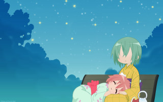 Aurora galaxy fireworks starry sky - her lap free wallpaper