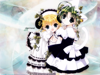 Anime girls cat ears gothic - the other wearing free wallpaper