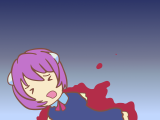 Cartoon girl pinkhair blueshirt redobject - a cartoon girl free wallpaper