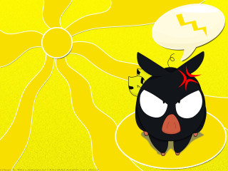 Cartoon speechbubble yellow blackbird angry - a black bird free wallpaper