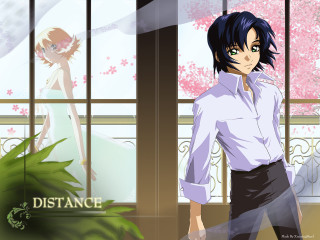 Man dress shirt skirt cherry - tree in the background free wallpaper