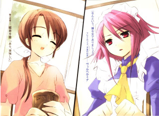 Anime girls window room cup - a cup free wallpaper