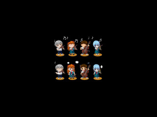 Cartoon characters chibi pixel art - 2 d sprite free wallpaper