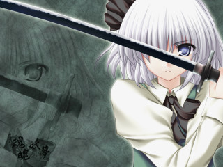 Anime ghost sword demon rayonism - a sword in front free wallpaper