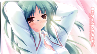 Green hair glasses bed blush - flowing free wallpaper