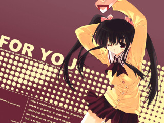 Girl blackhair yellowshirt wineglass purple - a wine glass free wallpaper