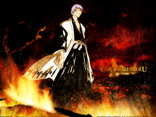 Fiery sword male gothic portrait - a fire background free wallpaper