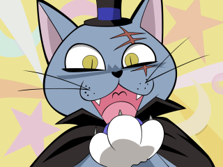 Cartoon cat top hat tongue - bloodborne free wallpaper