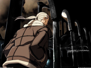 Man brown jacket white scarf - free gaming wallpaper