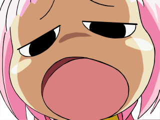 Pink hair surprised aya goda - expression free wallpaper