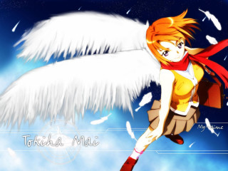 Girl red scarf white wings - white wing free wallpaper