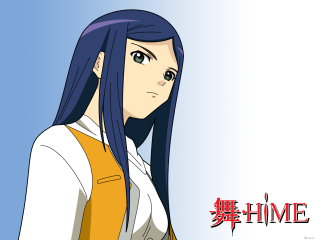 Blue haired woman character portrait - long blue hair free wallpaper