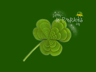 Green clover happy st patricks 2 - charles mcauley free wallpaper