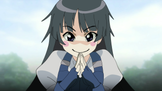 Girl praying tree sky rayonism - long black hair free wallpaper