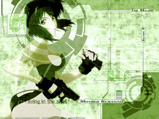 Girl gun green circle cyberpunk - a green circle free wallpaper