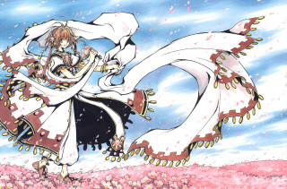 Woman dress hat sword flowers - fantasy art free wallpaper