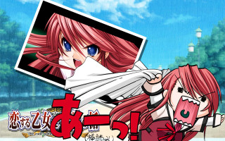 Anime redhair whiteface aliceprin schooluniform - a white face free wallpaper