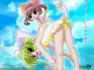 Cartoon girls yellow dress cat - a yellow dress free wallpaper