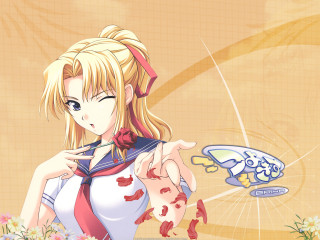 Girl bow knife bird yellow - her hand and a bird free wallpaper for desktop