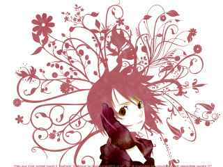 Flower gothic anime portrait plant - flowery free wallpaper for desktop