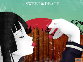 Woman touching face red circle - sweet free wallpaper