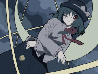 Person hat tie plane clouds - moon free wallpaper for desktop