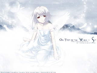 Angel white dress starry sky - a white angel free wallpaper