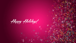 Happy holiday card stars sparkles - free holidays wallpaper