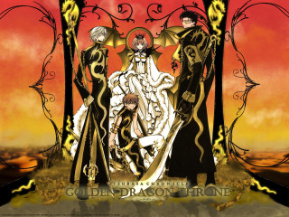 Gothic group moon sunset wings - border free wallpaper