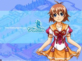 Girl bow blue sky cityscape - a bow free wallpaper