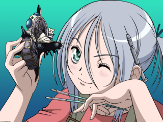 Woman surprised holding object manga - a small object free wallpaper