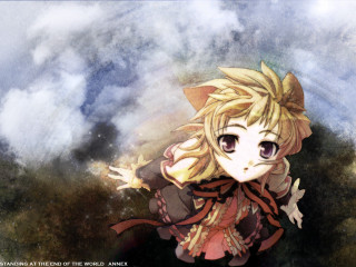 Blonde anime girl clouds milkyway - the cloud free wallpaper for desktop