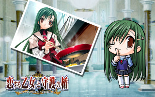 Green hair girl red hat 2 - a red hat free wallpaper