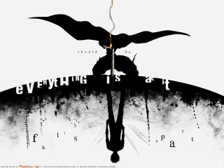 Clock bat person knife silhouette - dave mckean free wallpaper