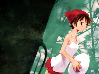 Woman white dress red hat 2 - misty free wallpaper