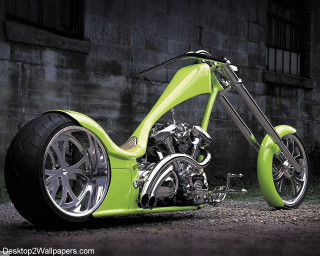 Green motorcycle building black background - a green motorcycle free wallpaper