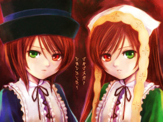 Two girls green eyes hat - two girl free wallpaper
