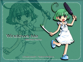 Green girl tennis antennae cartoon - a tennis racket free wallpaper