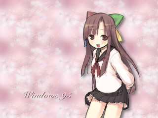 Girl bow tie flower kyoto - long hair and a bow tie free wallpaper