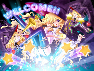 Fantasy anime witch stars welcome - welcome free wallpaper