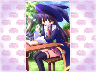 Girl hat reading floral witch - a girl sitting free wallpaper for desktop