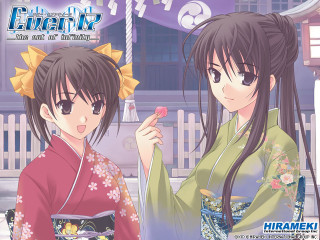 Anime girls building screenshot kimono - a sign free wallpaper for desktop