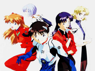 Anime group bodies red blue - neo free wallpaper