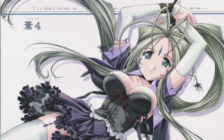 Long hair woman corset front - a picture in front free wallpaper