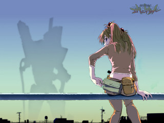 Woman shadow wall bag giantess - a bag free wallpaper